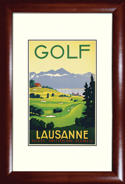 Golf Lausanne Switzerland Print