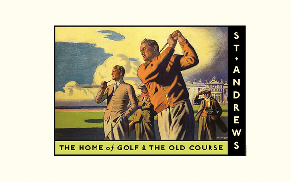 Classic St. Andrews Golf Travel Poster - Golf Frames - golframes.com Classic St. Andrews Golf Travel Poster - Golf Frames - golframes.com