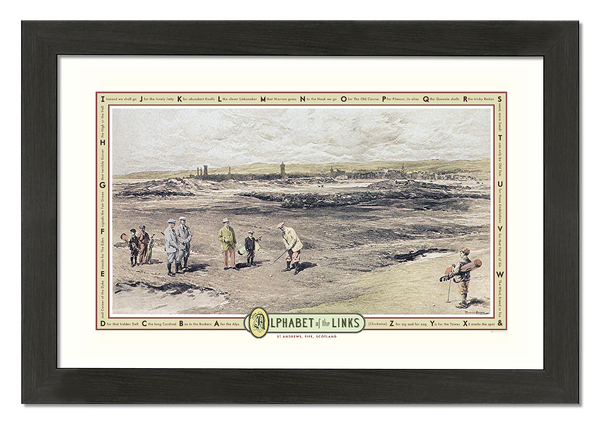 Alphabet of the Links Golf Print