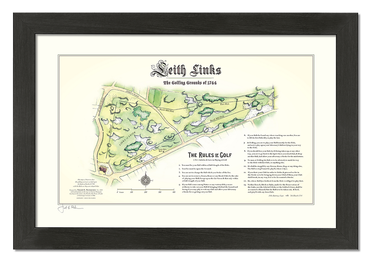 Leith Links & Rules of Golf Print