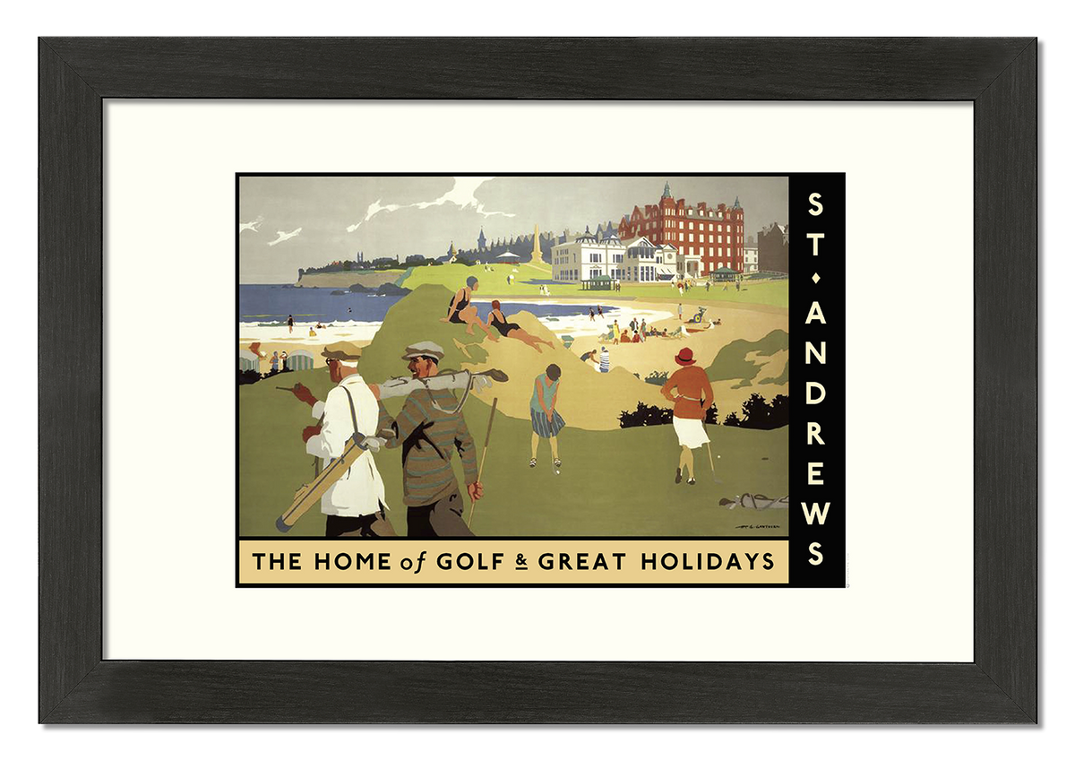 St. Andrews Holiday Golf Travel Poster