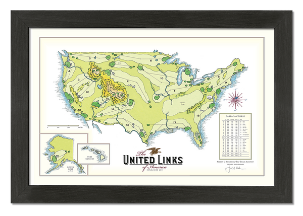 United Links of America Golf Print