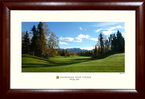Anchorage Hole No. 9 Color Golf Print