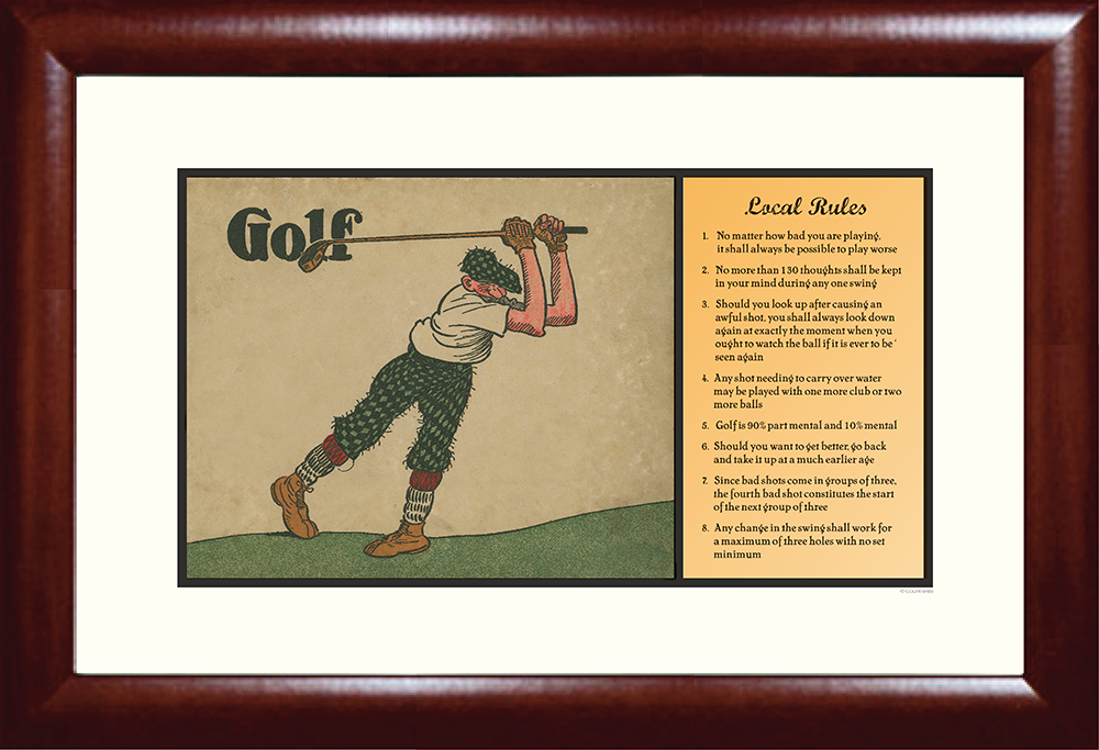 Local Rules Golf Print