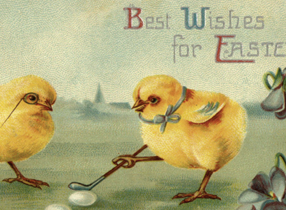 Best Wishes for Easter Golf Print