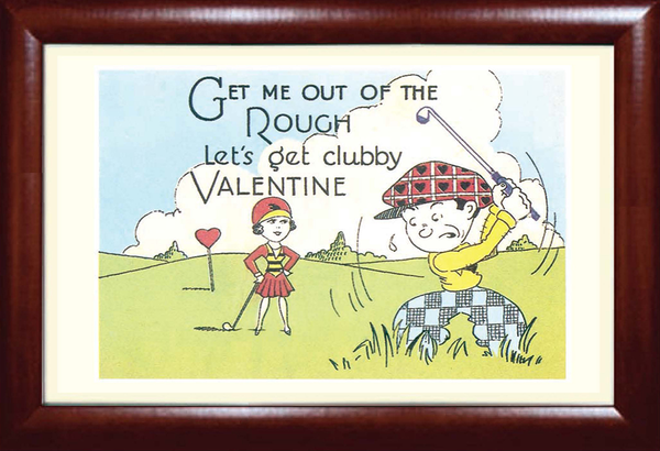 Let's Get Clubby Valentine Golf Print