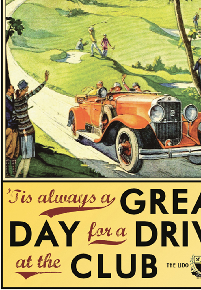 'Tis Always a Great Day for a Drive Golf Print