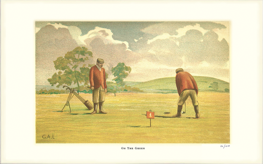 On the Green Golf Print