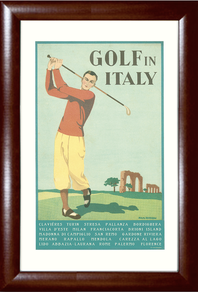 Golf In Italy Print