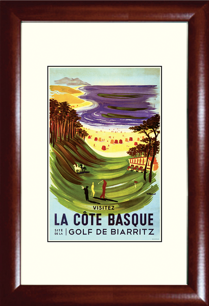 Biarritz: La Côat Basque Golf Print