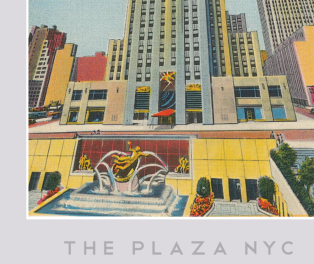 The Plaza NYC (Rockefeller Plaza) Print