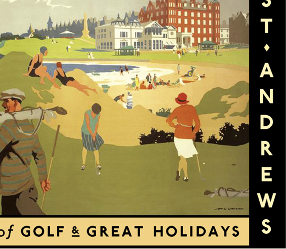 St. Andrews Holiday Golf Travel Poster