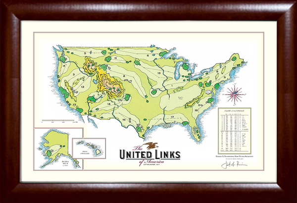 United Links of America Golf Print